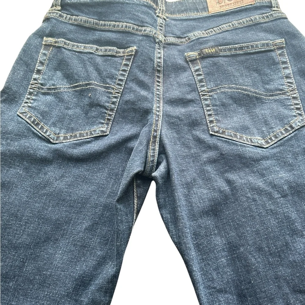 Lee Men's Slim Straight Jeans in Dark Blue Wash
